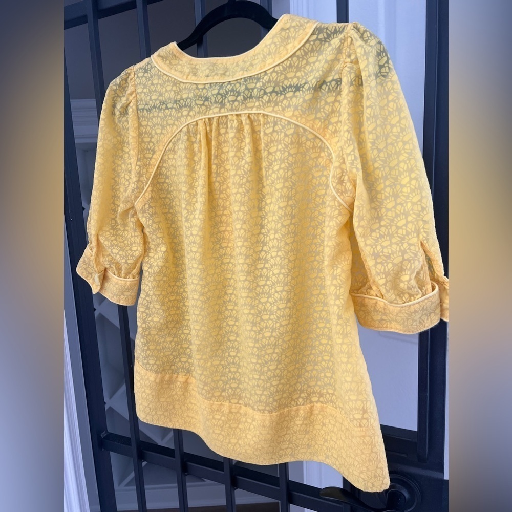 French Connection Button Cuff Sleeve Top - Picture 6 of 7